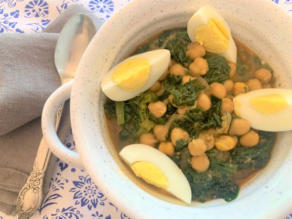 Spinach and Chickpea Stew