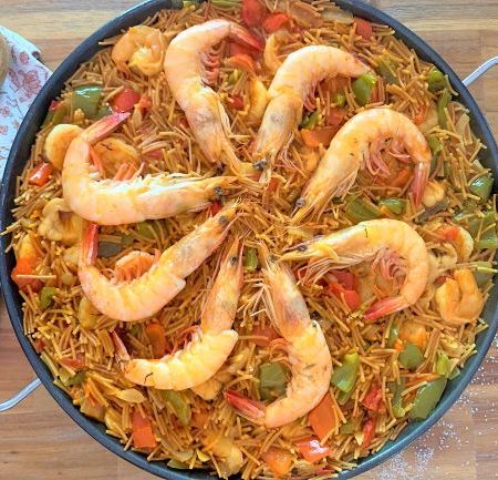 Seafood Noodle Paella