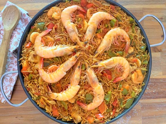 Seafood Noodle Paella