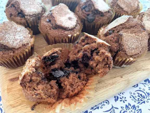 Chocolate and Cinnamon Spanish Muffins