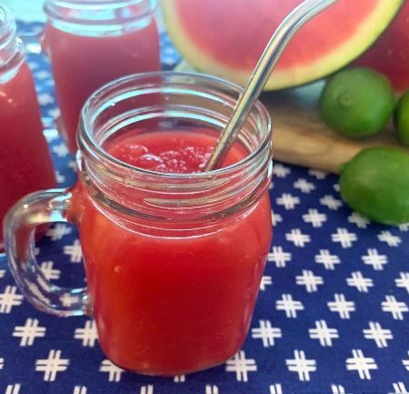 Watermelon and Lime Slushy